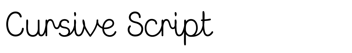 Cursive Script